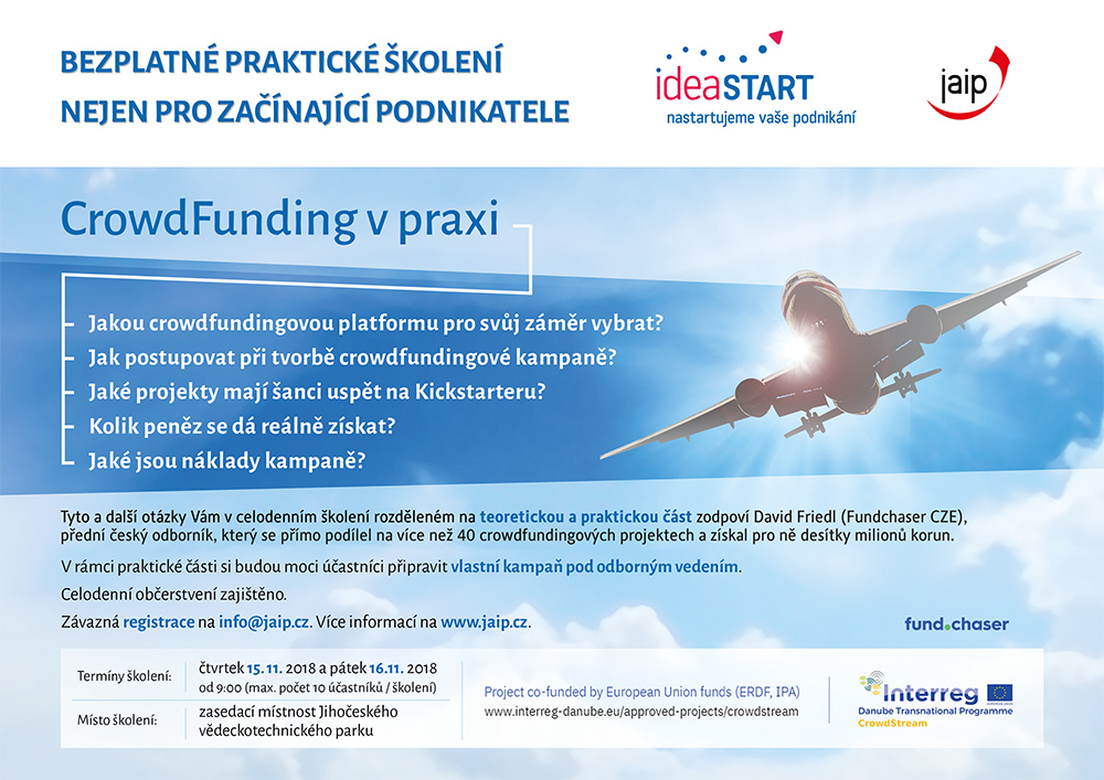 Crowdfunding v praxi plakát