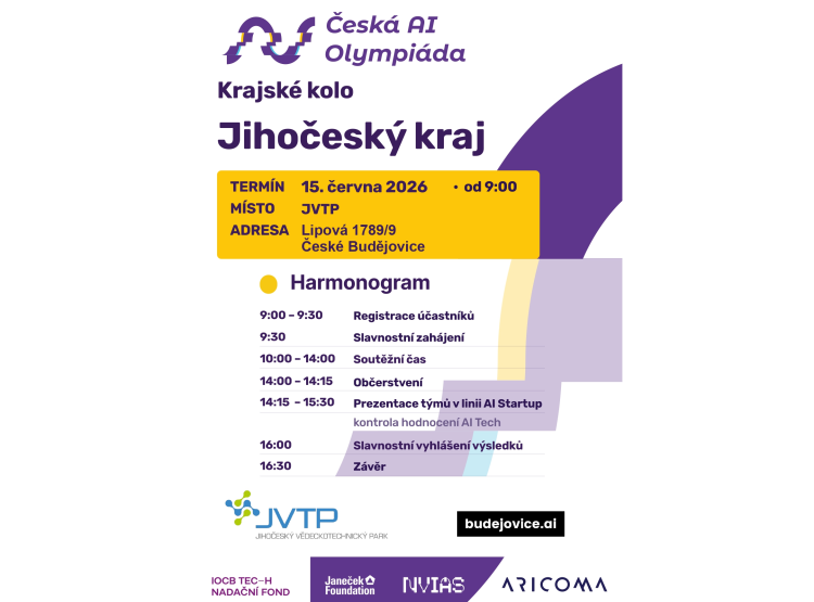Česká AI Olympiáda Krajské kolo Jihočeský kraj