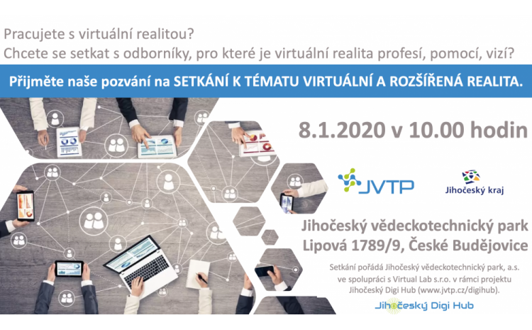 Jihočeský Digi Hub: SETKÁNÍ K TÉMATU VIRTUÁLNÍ A ROZŠÍŘENÁ REALITA