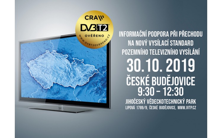 Informační roadshow k tématu DVB-T2 - podpora při přechodu na novou generaci digitálního vysílání