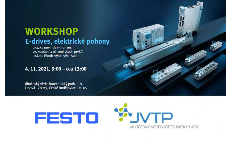 Workshop průmyslové automatizace  v JVTP s FESTO