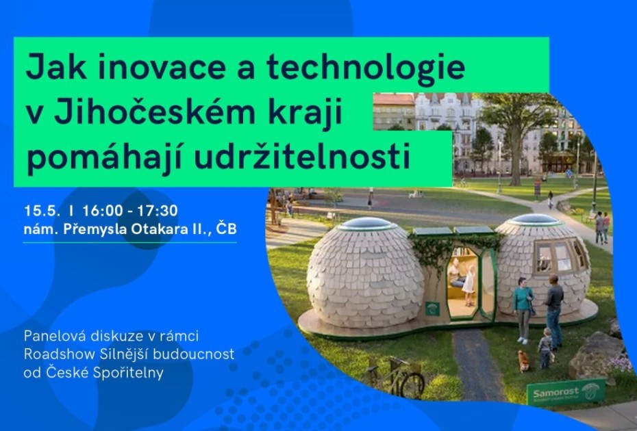 Jak inovace pomáhají udržitelnosti? Přijďte na panelovou diskuzi v rámci Roadshow České spořitelny