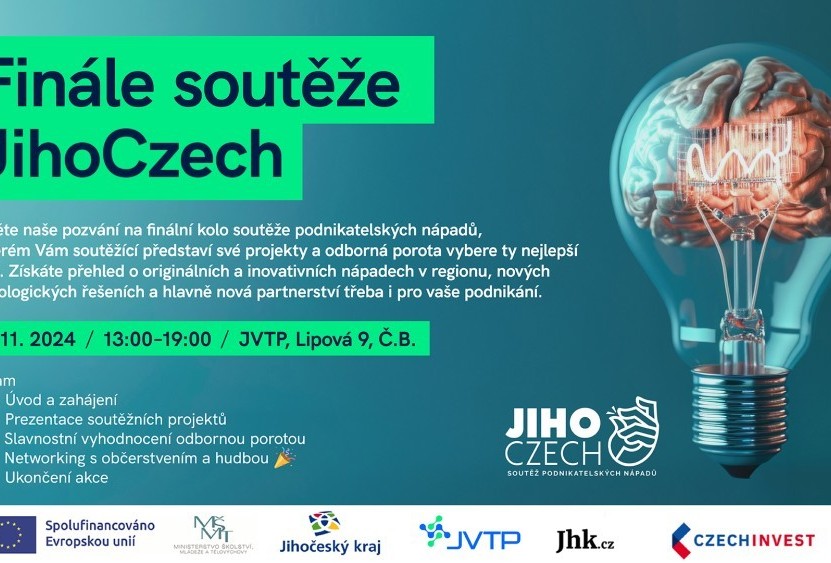 Slavnostní finále soutěže JihoCzech – Přijďte objevit inovace budoucnosti!