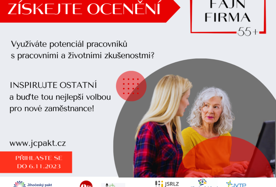 Soutěž o ocenění "FAJN FIRMA 55+"