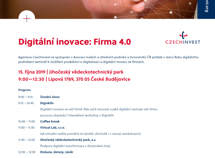 Seminář DIGITÁLNÍ INOVACE: FIRMA 4.0