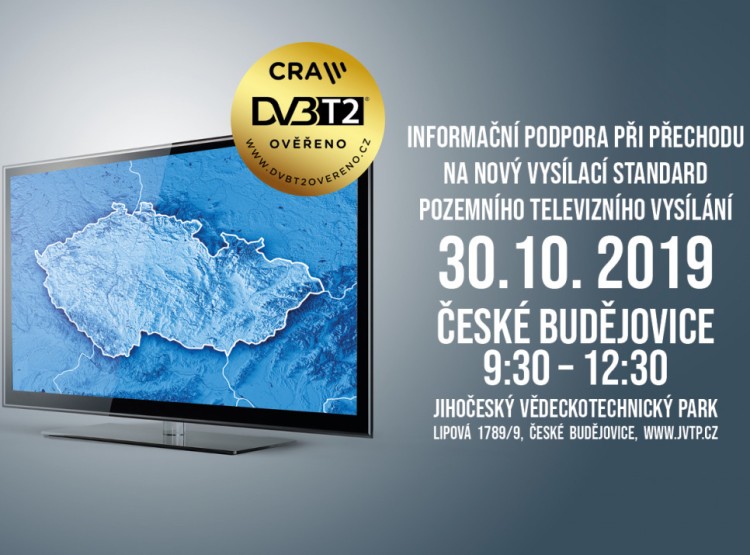 Informační roadshow k tématu DVB-T2 - podpora při přechodu na novou generaci digitálního vysílání