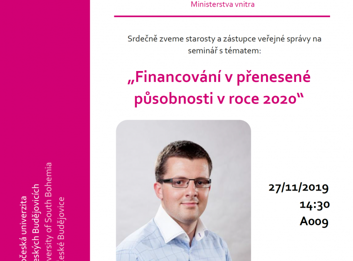 Seminář FINANCOVÁNÍ V PŘENESENÉ PŮSOBNOSTI
