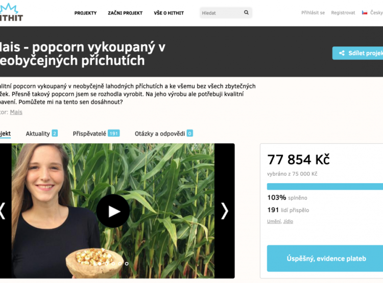 Mais je dalším úspěšným účastníkem soutěže Jihoczech, soutěže podnikatelských nápadů