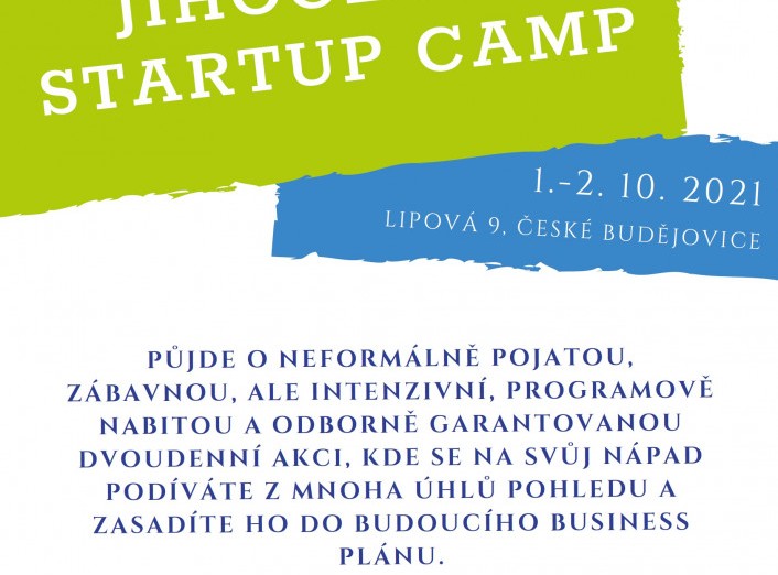 Jihoczech Startup Camp nově v JVTP !
