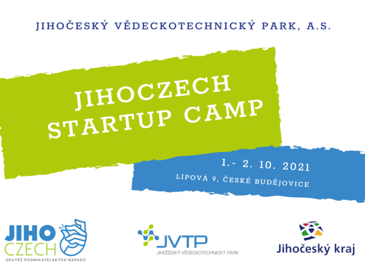 Jihoczech Startup Camp začíná v JVTP již zítra!