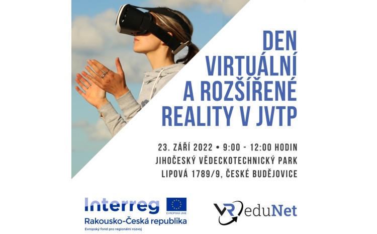 Pozvánka na Den virtuální a rozšířené reality v JVTP