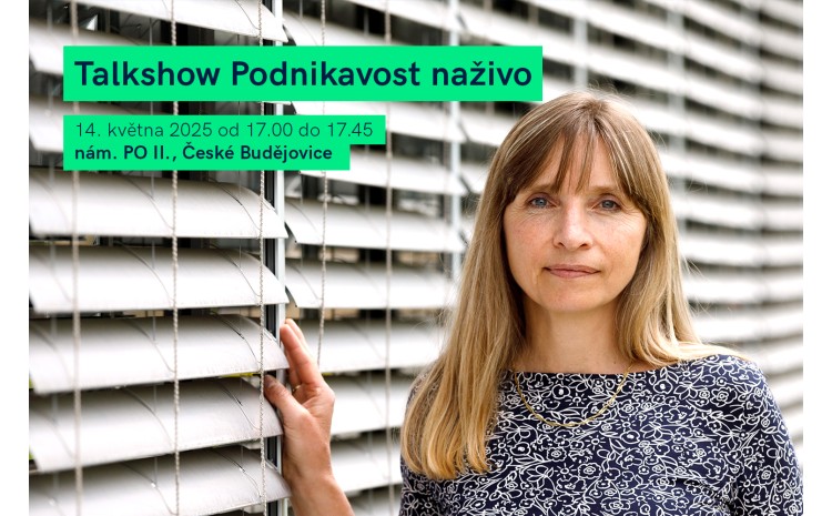 Lenka Chrobočková vystoupí v talkshow Podnikavost naživo v rámci Roadshow České spořitelny