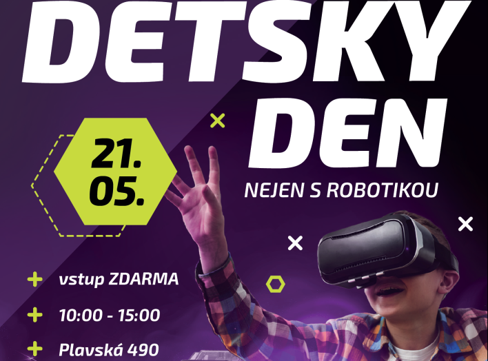 Pozvánka na "Dětský den nejen s robotikou"  v Roudném