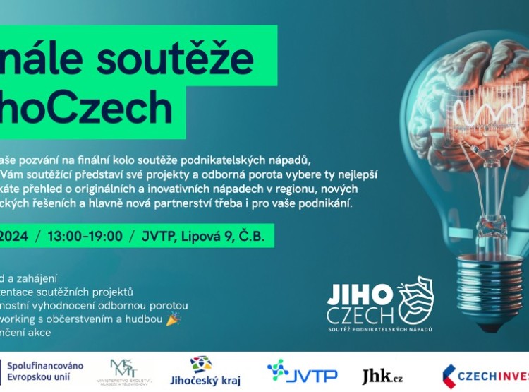 Slavnostní finále soutěže JihoCzech – Přijďte objevit inovace budoucnosti!