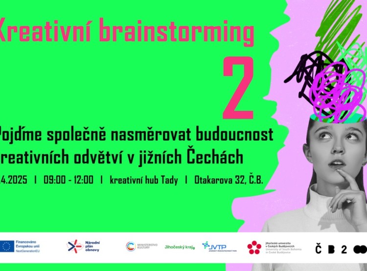 Kreativní brainstorming 2: Přijďte ovlivnit budoucnost kreativních odvětví v regionu!