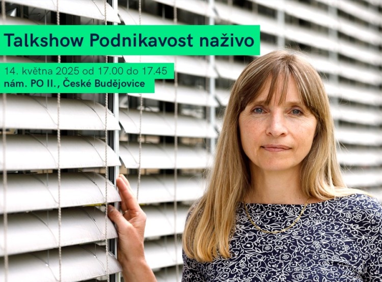 Lenka Chrobočková vystoupí v talkshow Podnikavost naživo v rámci Roadshow České spořitelny