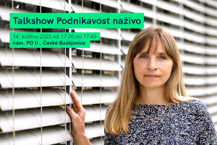 Lenka Chrobočková vystoupí v talkshow Podnikavost naživo v rámci Roadshow České spořitelny