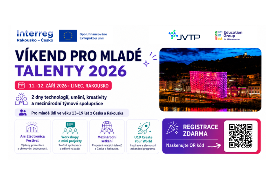 Víkend pro mladé talenty 2026 (Talent Workshop Weekend)