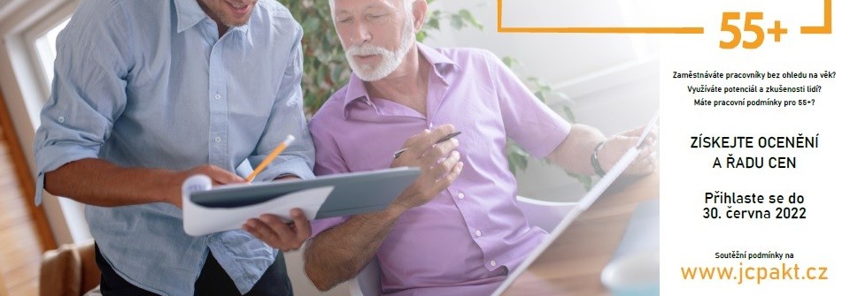 Soutěž o ocenění „Společnost přátelská zaměstnávání osob 55+"