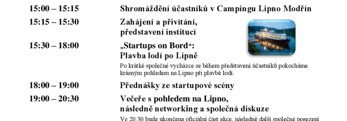 Pozvánka na STARTUP přeshraniční akci Evropského regionu Dunaj-Vltava