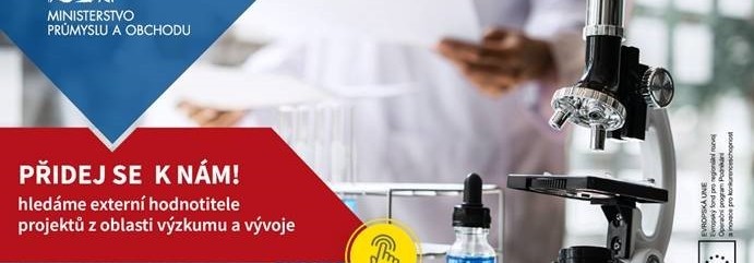 Ministerstvo průmyslu a obchodu hledá externí hodnotitele projektů z oblasti výzkumu a vývoje