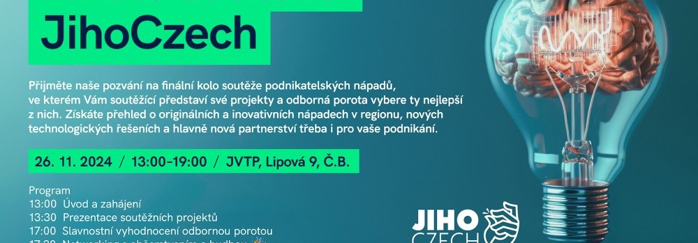 Slavnostní finále soutěže JihoCzech – Přijďte objevit inovace budoucnosti!
